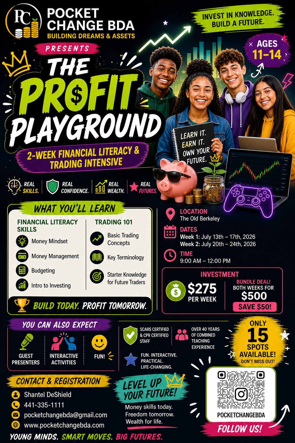 The Profit Playground Flyer - Ages 11-14